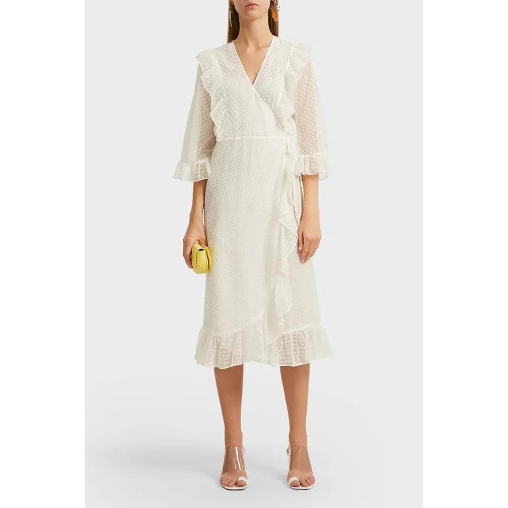 NWT Ganni Jasmine White Dress